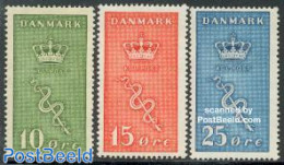 Denmark 1929 Anti Cancer 3v, Unused (hinged), Health - Health - Ongebruikt