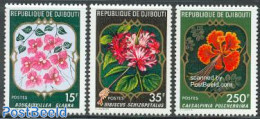 Djibouti 1978 Flowers 3v, Mint NH, Nature - Flowers & Plants - Djibouti (1977-...)