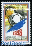 Djibouti 1998 World Cup Football France 1v, Mint NH, Sport - Various - Football - Globes - Geography