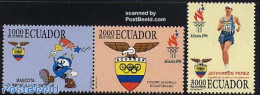Ecuador 1996 Olympic Games Atlanta 3v, Mint NH, Sport - Marathons - Olympic Games - Leichtathletik