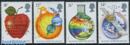 Great Britain 1987 Isaac Newton 4v, Mint NH, Science - Transport - Astronomy - Physicians - Space Exploration - Unused Stamps