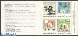 Finland 1992 NORDIA 4v In Booklet, Mint NH, Transport - Stamp Booklets - Ships And Boats - Art - Children's Books Illu.. - Neufs