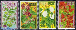 Fiji 2006 Christmas, Flowers 4v, Mint NH, Nature - Religion - Flowers & Plants - Christmas - Christmas