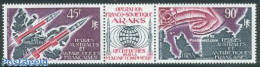 French Antarctic Territory 1975 Magnetic Field Research 2v+tab [:T:], Mint NH, Transport - Space Exploration - Neufs