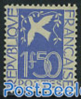 France 1934 Peace 1v, Unused (hinged), History - Nature - Peace - Birds - Unused Stamps