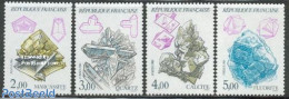 France 1986 Minerals 4v, Mint NH, History - Geology - Neufs