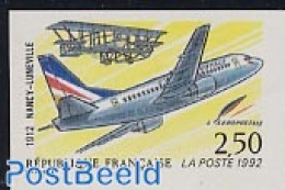 France 1992 Postal Flight 1v Imperforated, Mint NH, Transport - Aircraft & Aviation - Nuovi
