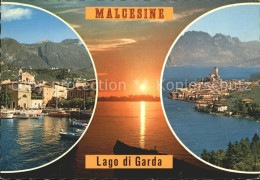 72340989 Malcesine Lago Di Garda Hafen Sonnenuntergang Gardasee Alpen Malcesine - Sonstige & Ohne Zuordnung