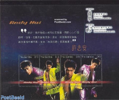 Gambia 2001 Andy Hui 4v M/s, Mint NH, Performance Art - Gambia (...-1964)