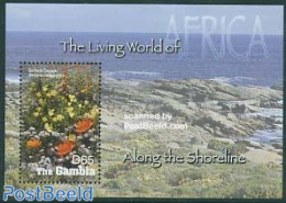 Gambia 2005 Shoreline, Flowers S/s, Mint NH, Nature - Flowers & Plants - Gambie (...-1964)