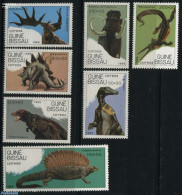 Guinea Bissau 1989 Prehistoric Animals 7v, Mint NH, Nature - Prehistoric Animals - Préhistoriques