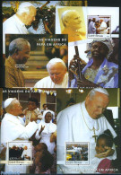 Guinea Bissau 2003 Pope Travels 5 S/s, Mint NH, Religion - Transport - Pope - Religion - Automobiles - Pausen