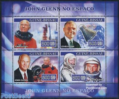 Guinea Bissau 2007 John Glenn 4v M/s, Mint NH, Transport - Space Exploration - Guinea-Bissau