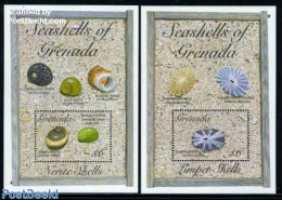 Grenada 1993 Shells 2 S/s, Mint NH, Nature - Shells & Crustaceans - Maritiem Leven