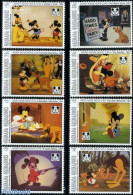 Grenada Grenadines 1993 65 Years Mickey Mouse 8v, Mint NH, Nature - Dogs - Art - Disney - Disney