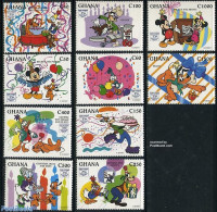 Ghana 1995 Donald Duck 10v, Mint NH, Art - Disney - Disney