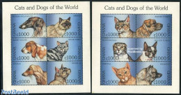 Ghana 1997 Cats & Dogs 12v (2 M/s), Mint NH, Nature - Cats - Dogs - Sonstige & Ohne Zuordnung