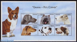 Ghana 2000 Dogs 6v M/s, Mint NH, Nature - Dogs - Sonstige & Ohne Zuordnung