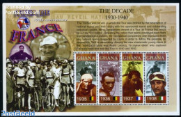 Ghana 2003 Tour De France 4v M/s, Mint NH, Sport - Transport - Cycling - Motorcycles - Ciclismo