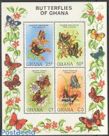 Ghana 1982 Flowers & Butterflies S/s, Mint NH, Nature - Butterflies - Andere & Zonder Classificatie