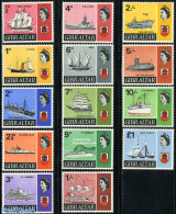 Gibraltar 1967 Ships 14v, Mint NH, Transport - Ships And Boats - Bateaux