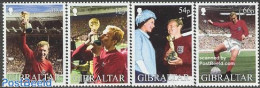 Gibraltar 2002 World Football Cup 1966 4v, Mint NH, History - Sport - Kings & Queens (Royalty) - Football - Royalties, Royals