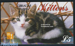 Gibraltar 1997 Cats Booklet, Mint NH, Nature - Cats - Stamp Booklets - Unclassified