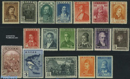 Greece 1930 Independence 18v, Unused (hinged), History - Performance Art - Religion - Various - Militarism - Music - R.. - Unused Stamps