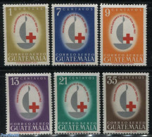 Guatemala 1964 REd Cross Centenary 6v, Mint NH, Health - Red Cross - Croix-Rouge
