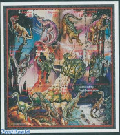 Guyana 1996 Preh. Animals 12v M/s, Mint NH, Nature - Prehistoric Animals - Préhistoriques