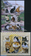Guyana 1996 Cats 18v (2 M/s), Mint NH, Nature - Cats - Guyana (1966-...)