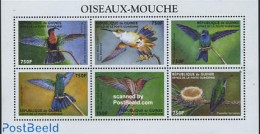 Guinea, Republic 1999 Small American Birds 6v M/s (6x750F), Mint NH, Nature - Birds - Hummingbirds - Andere & Zonder Classificatie