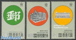 Hong Kong 1976 Post Office 3v, Mint NH, Post - Neufs