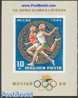 Hungary 1968 Olympic Games S/s Imperforated, Mint NH, Sport - Athletics - Olympic Games - Unused Stamps