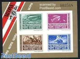 Hungary 1981 WIPA Exposition S/s Imperforated, Mint NH, Nature - Transport - Horses - Philately - Ships And Boats - Sp.. - Ongebruikt