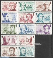 Saint Helena 1986 Definitives 13v, Mint NH, History - Transport - Explorers - Ships And Boats - Explorers