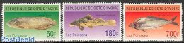 Ivory Coast 1996 Fish 3v, Mint NH, Nature - Fish - Nuevos