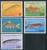 Ivory Coast 1986 Fish 5v, Mint NH, Nature - Fish - Neufs