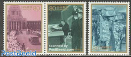 Japan 1996 Post War Period 3v (1v+[:]), Mint NH, Transport - Automobiles - Unused Stamps