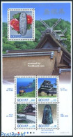 Japan 2008 60 Years Local Government Shimane S/s, Mint NH, Nature - Flowers & Plants - Horses - Art - Architecture - Nuovi