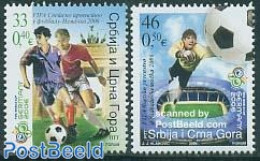 Serbia/Montenegro 2006 World Cup Football 2v, Mint NH, Sport - Football - Sport (other And Mixed) - Sonstige & Ohne Zuordnung