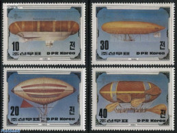 Korea, North 1982 200 Years Aviation 4v, Mint NH, Transport - Balloons - Montgolfières