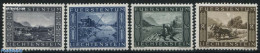 Liechtenstein 1943 Inland Canal 4v, Mint NH, Nature - Horses - Water, Dams & Falls - Unused Stamps