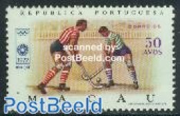 Macao 1972 Olympic Games Munich, Hockey 1v, Mint NH, Sport - Hockey - Olympic Games - Sport (other And Mixed) - Unused Stamps
