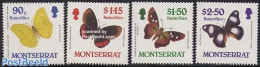 Montserrat 1987 Butterflies 4v, Mint NH, Nature - Butterflies - Andere & Zonder Classificatie