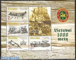 Lithuania 2003 Millennium S/s, Mint NH, History - History - Militarism - Art - Castles & Fortifications - Militares