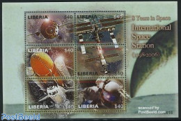 Liberia 2006 Int. Space Station 6v M/s, Mint NH, Transport - Space Exploration - Andere & Zonder Classificatie