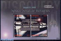 Liberia 2006 Space Shuttle Columbia 4v M/s, Mint NH, Transport - Space Exploration - Sonstige & Ohne Zuordnung