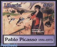 Liberia 2003 Picasso, Paysanne S/s, Mint NH, Nature - Poultry - Art - Modern Art (1850-present) - Pablo Picasso - Sonstige & Ohne Zuordnung
