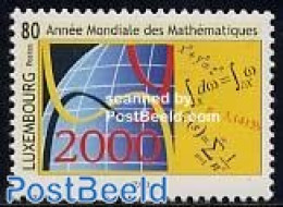 Luxemburg 2000 International Mathmatics Year 1v, Mint NH, Science - Statistics - Neufs